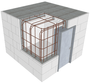 BuildBlock Safe Room Cross Section