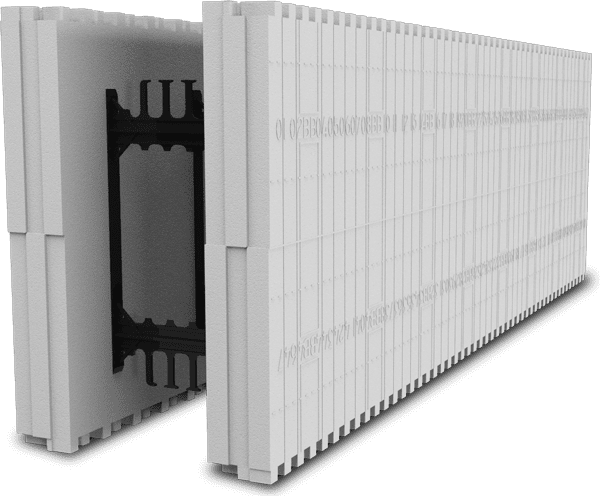 Straight block ICF